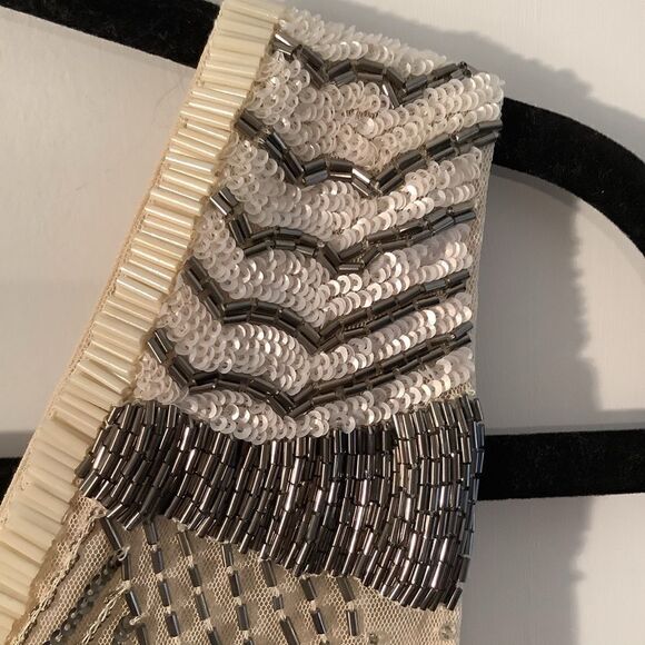 #125 THE JETSET DIARIES the nude beaded mini dress - Picture 8 of 13